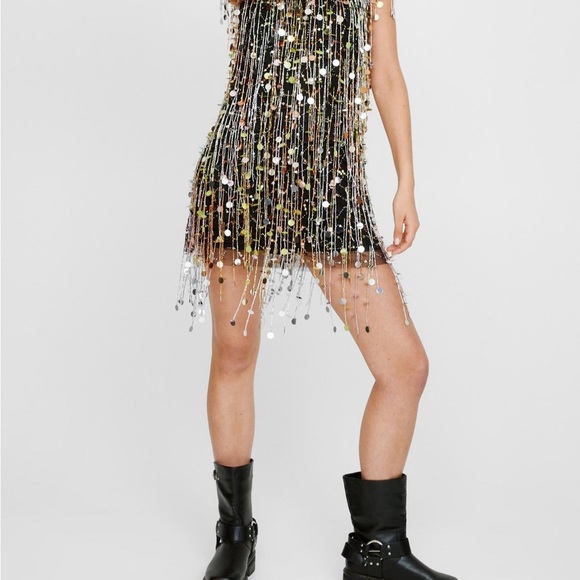 NWT Nasty Gal tassel dress - Picture 4 of 5